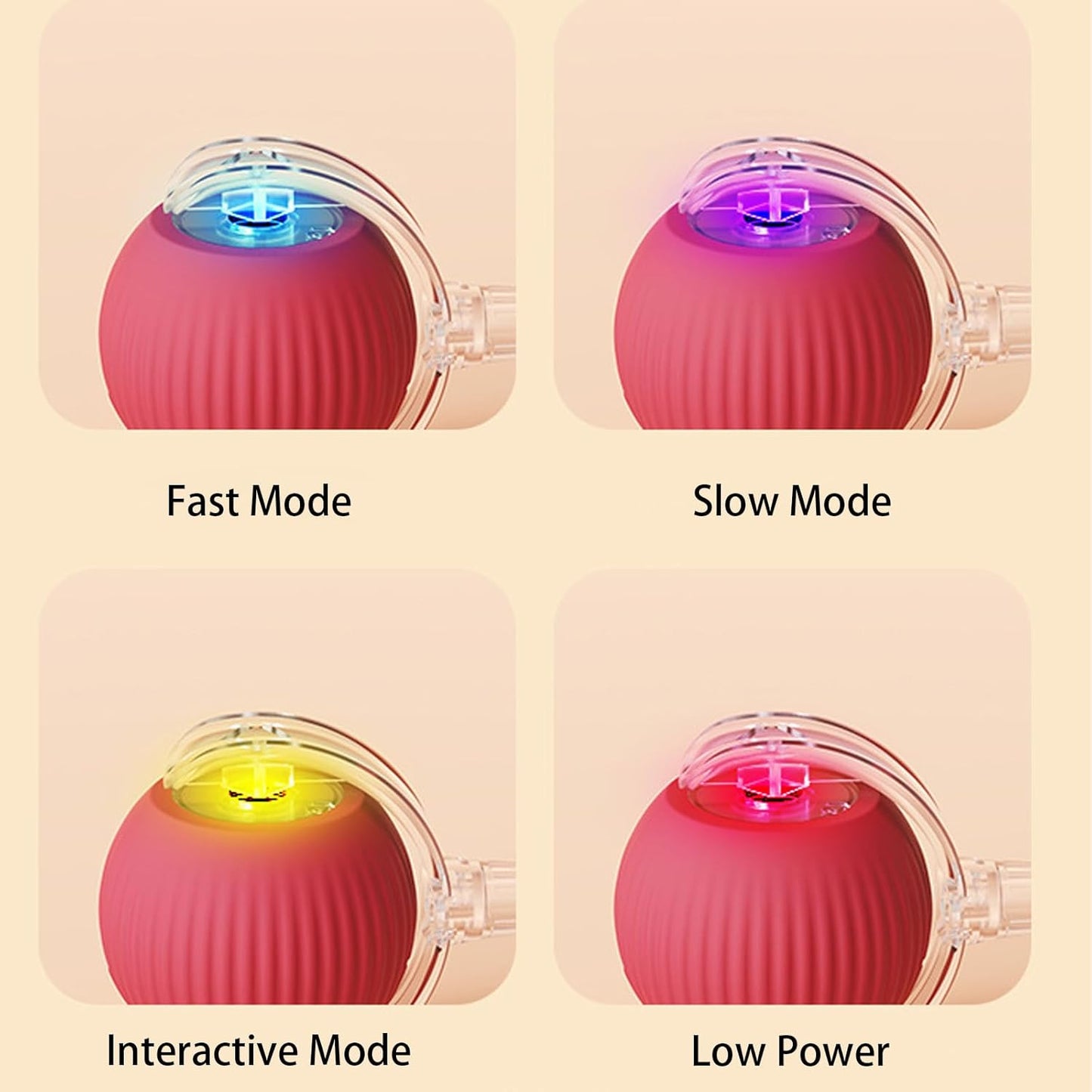 Self-Rolling Interactive Ball Toy for Cats & Dogs